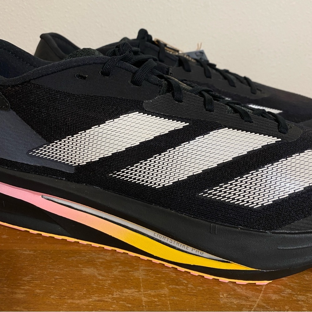 Size 11.5 - Adidas Adizero SL2 2024 Lightstrike Pro Athlete Pack Black Orange - Picture 2 of 15